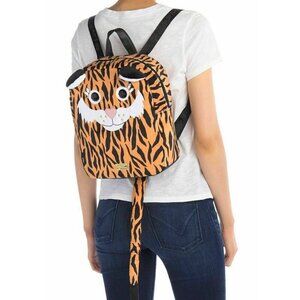 Betsey Johnson Spike Tiger Backpack Purse Kitsch Animal Print Bag New with Tag